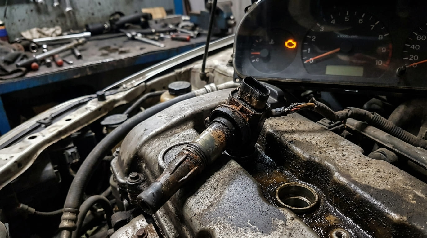 Can a faulty ignition coil cause engine misfires?