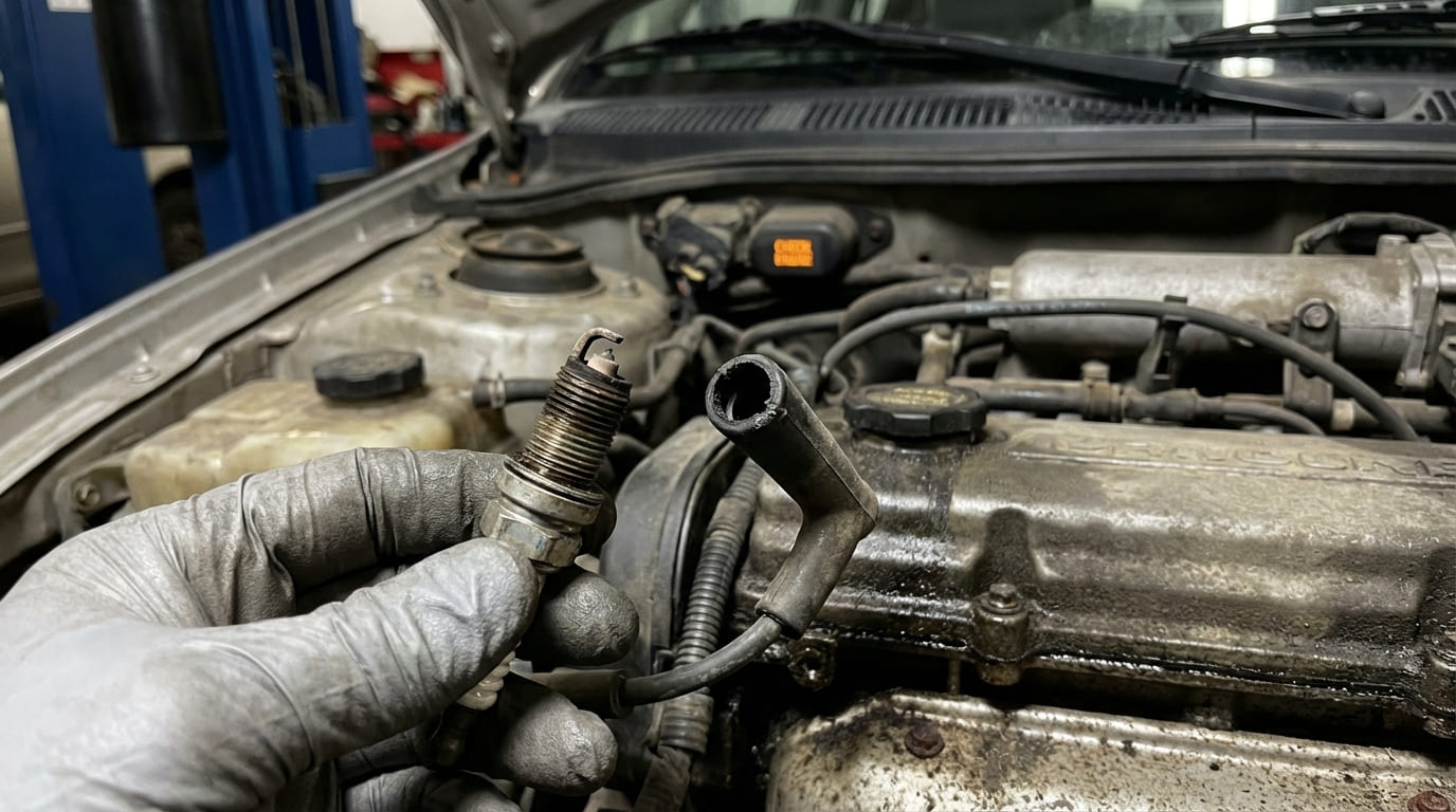 Can faulty spark plugs cause engine misfires?