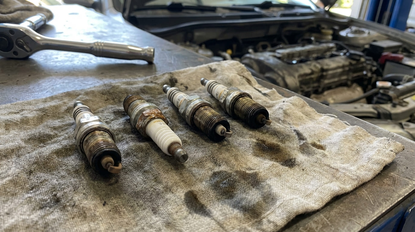 Can spark plug condition indicate a blown head gasket?