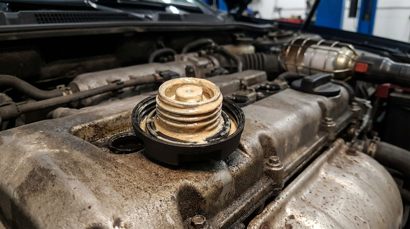 How does coolant enter the engine oil?