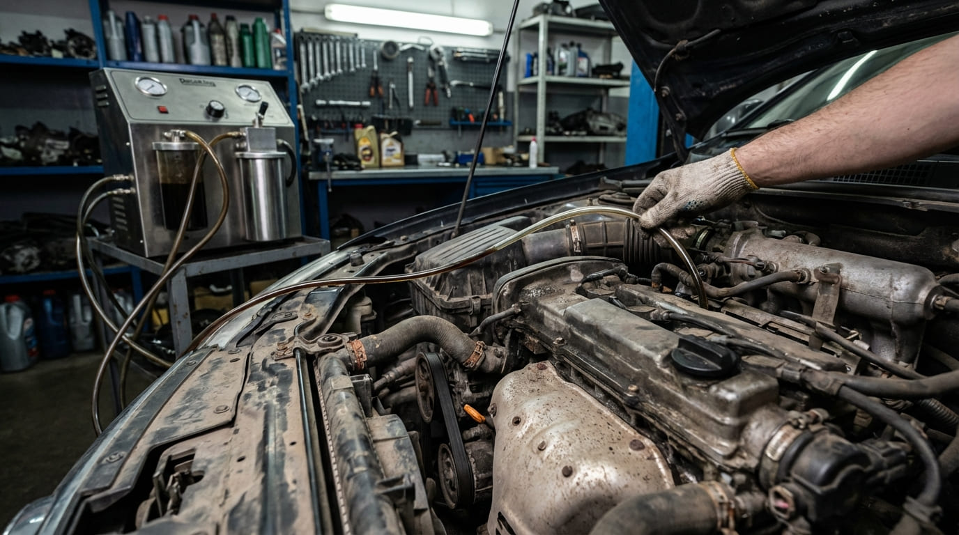 How is an engine decoking procedure performed?