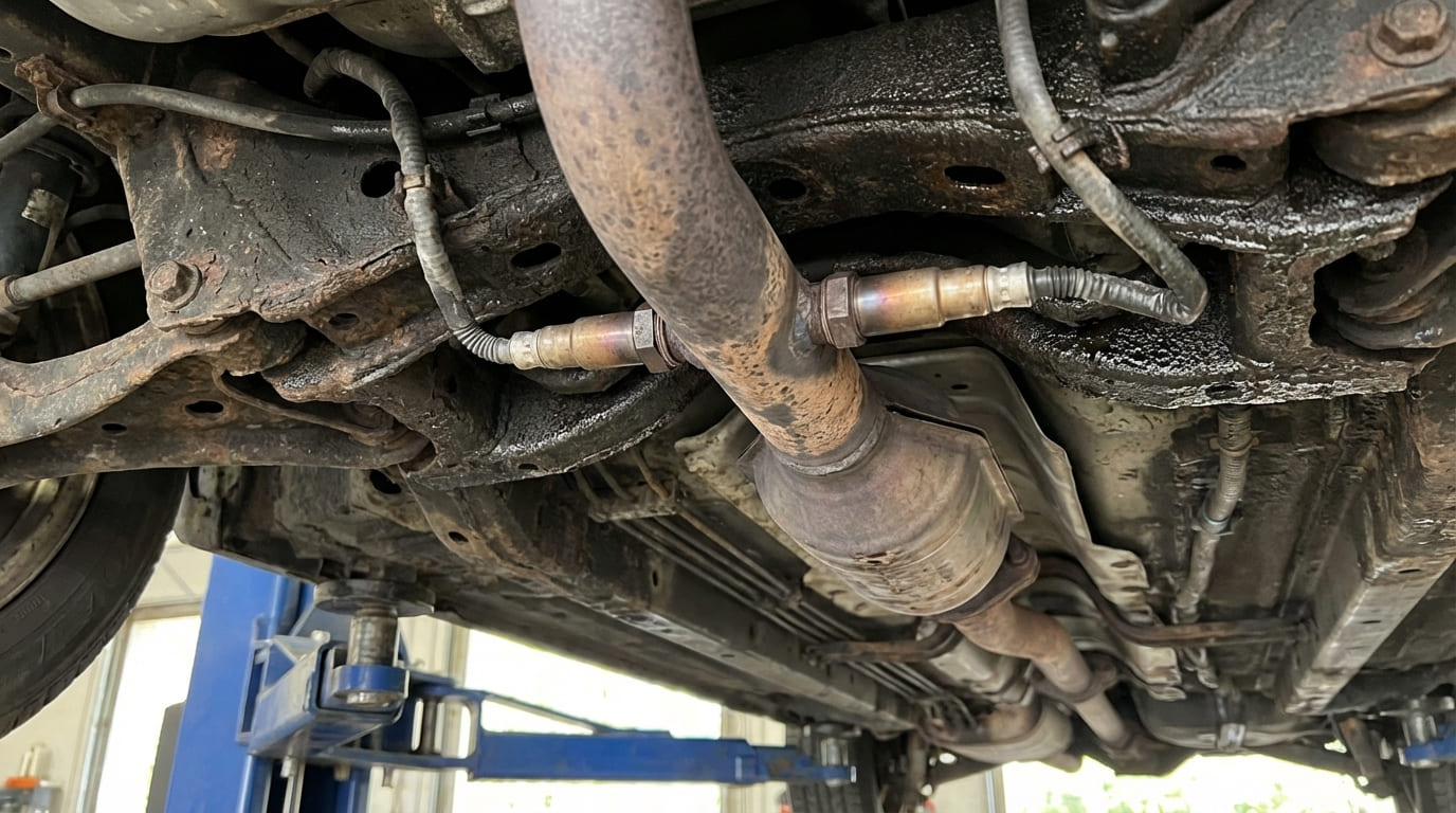 How many oxygen sensors does a typical vehicle have?