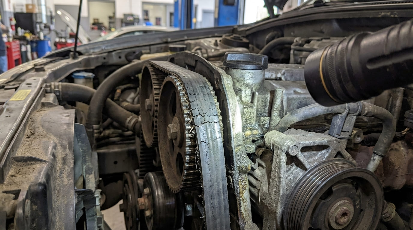 How to identify a timing belt that is about to fail?