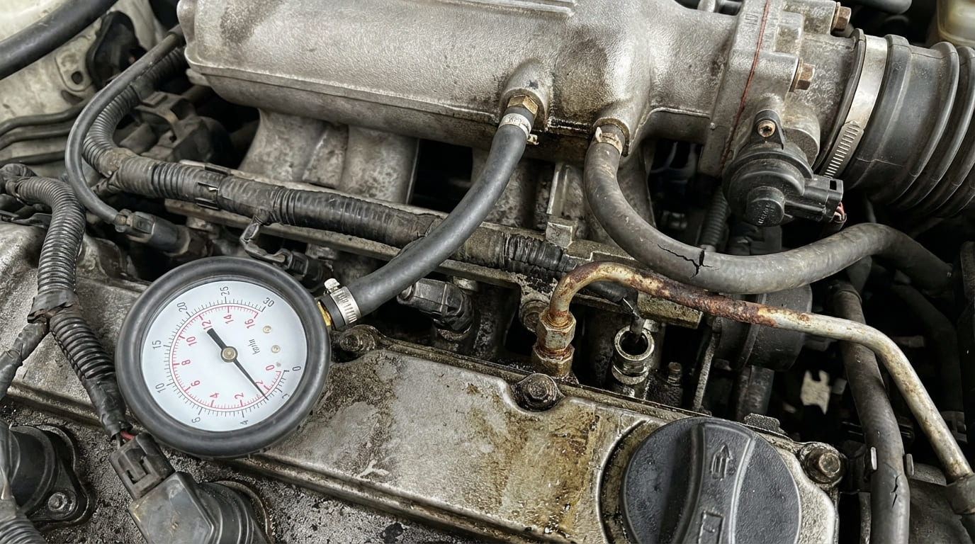 How to test fuel pressure?