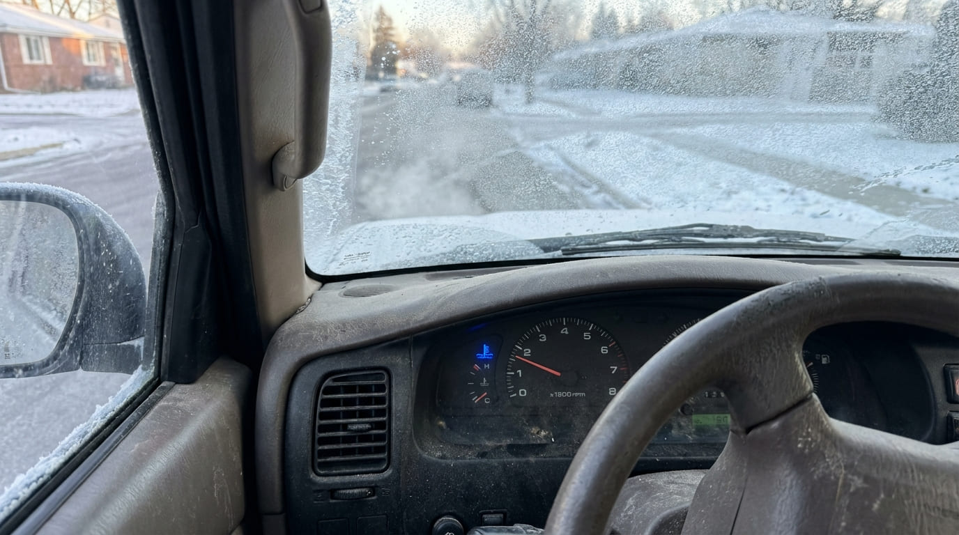 Is engine warm-up necessary in cold weather and what is the recommended duration?