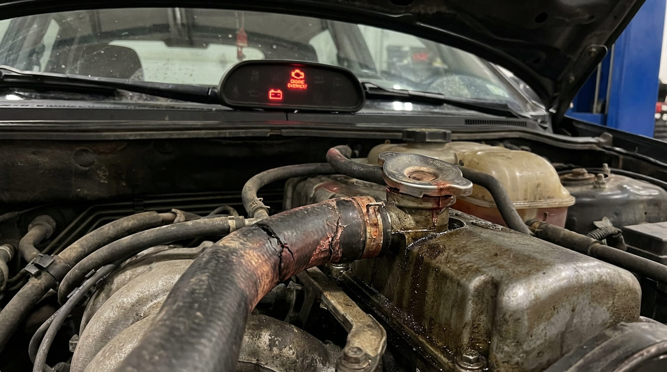 Is it possible to drive without coolant in an emergency?