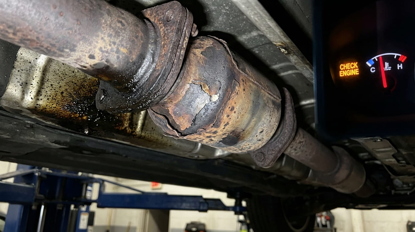 Is it safe to drive with a clogged catalytic converter?