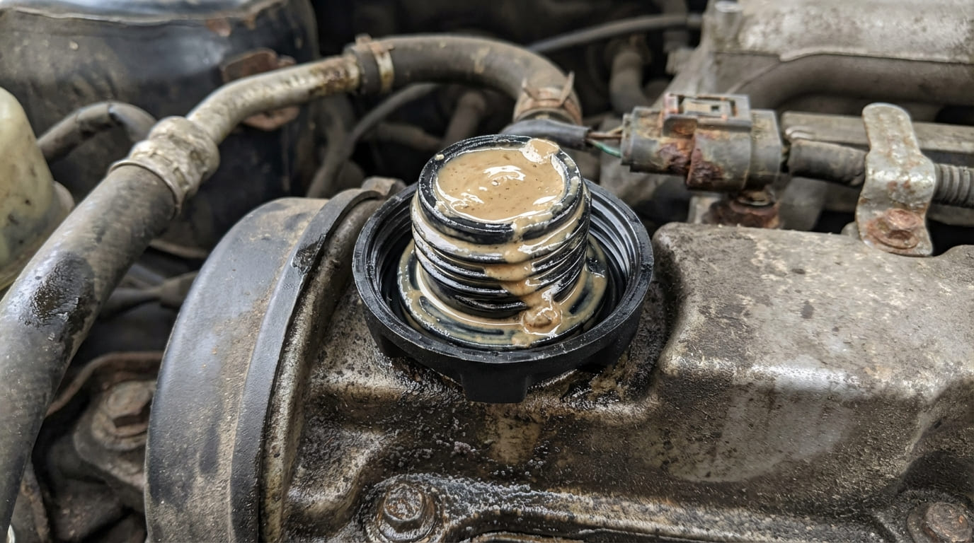 What are the classic symptoms of a blown head gasket?