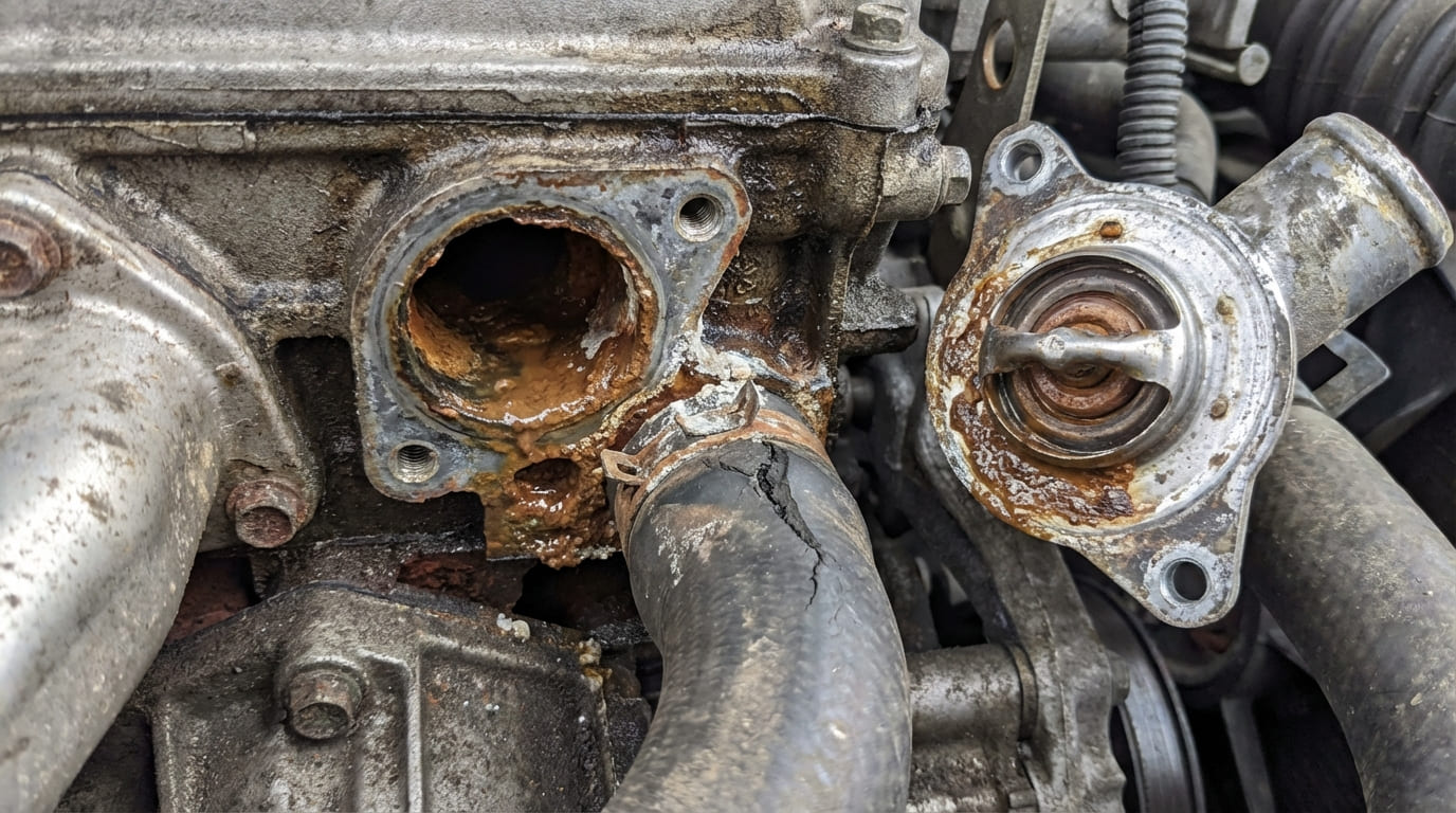 What are the risks of using water instead of antifreeze?