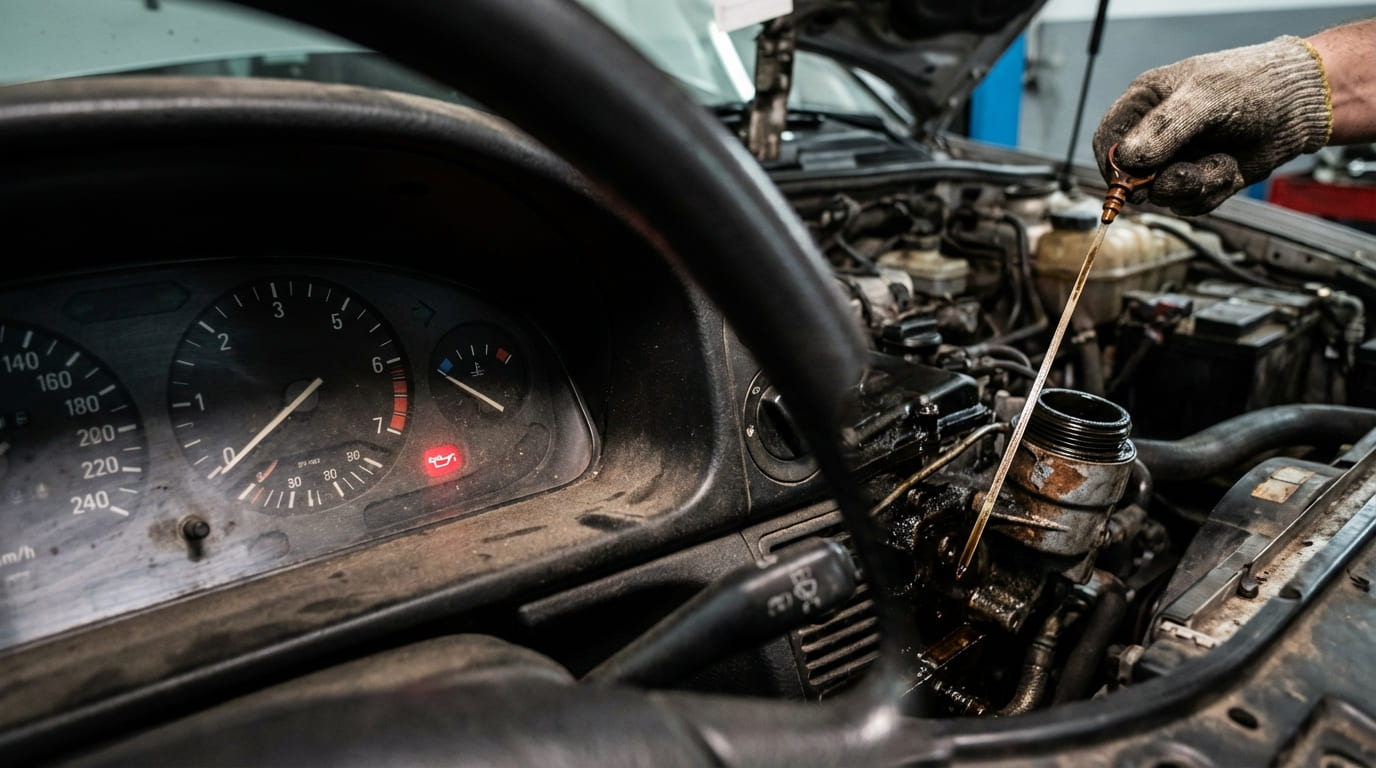 What are the signs of a failing oil pump?