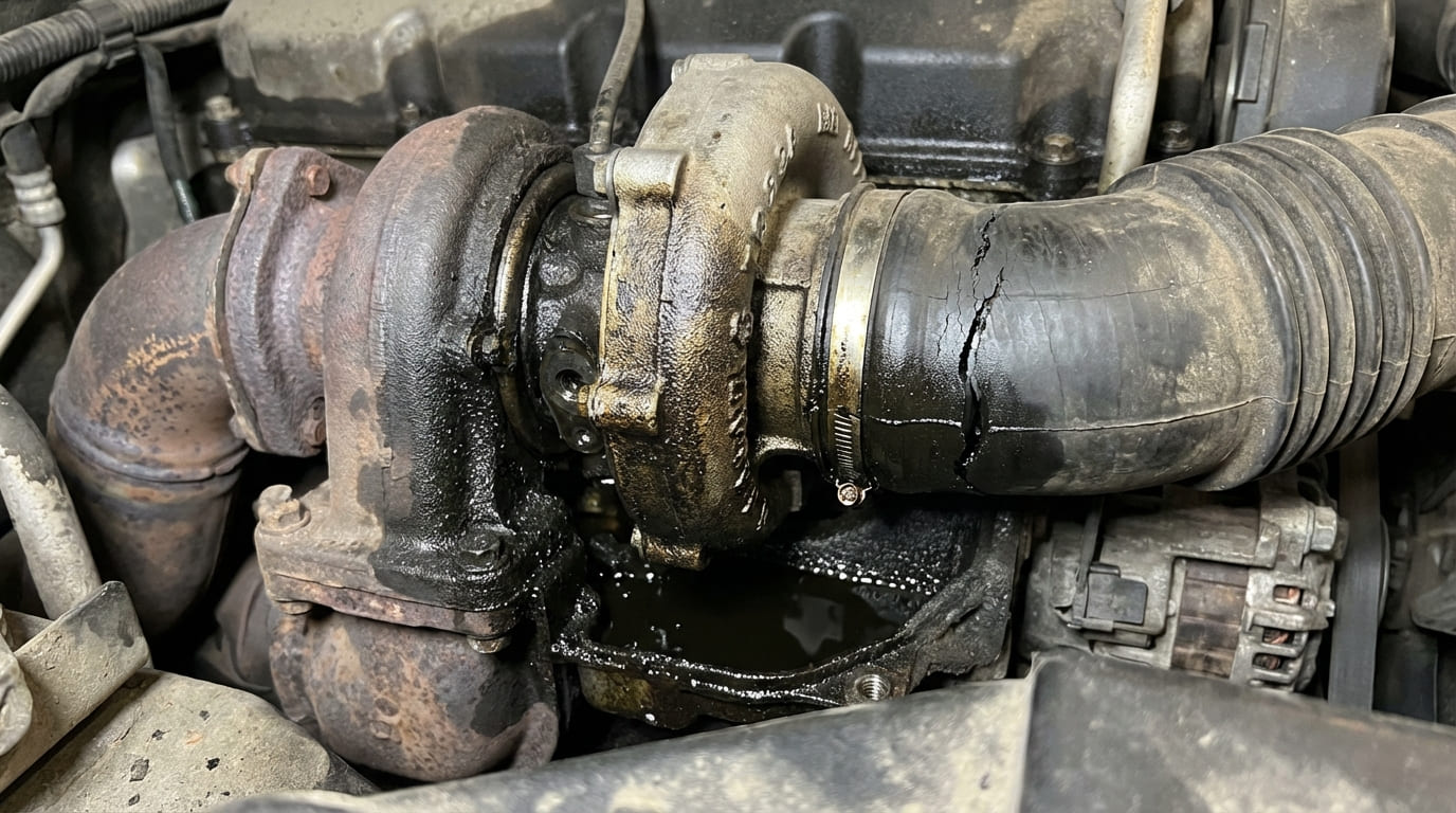 What are the signs of a failing turbo on a diesel engine?