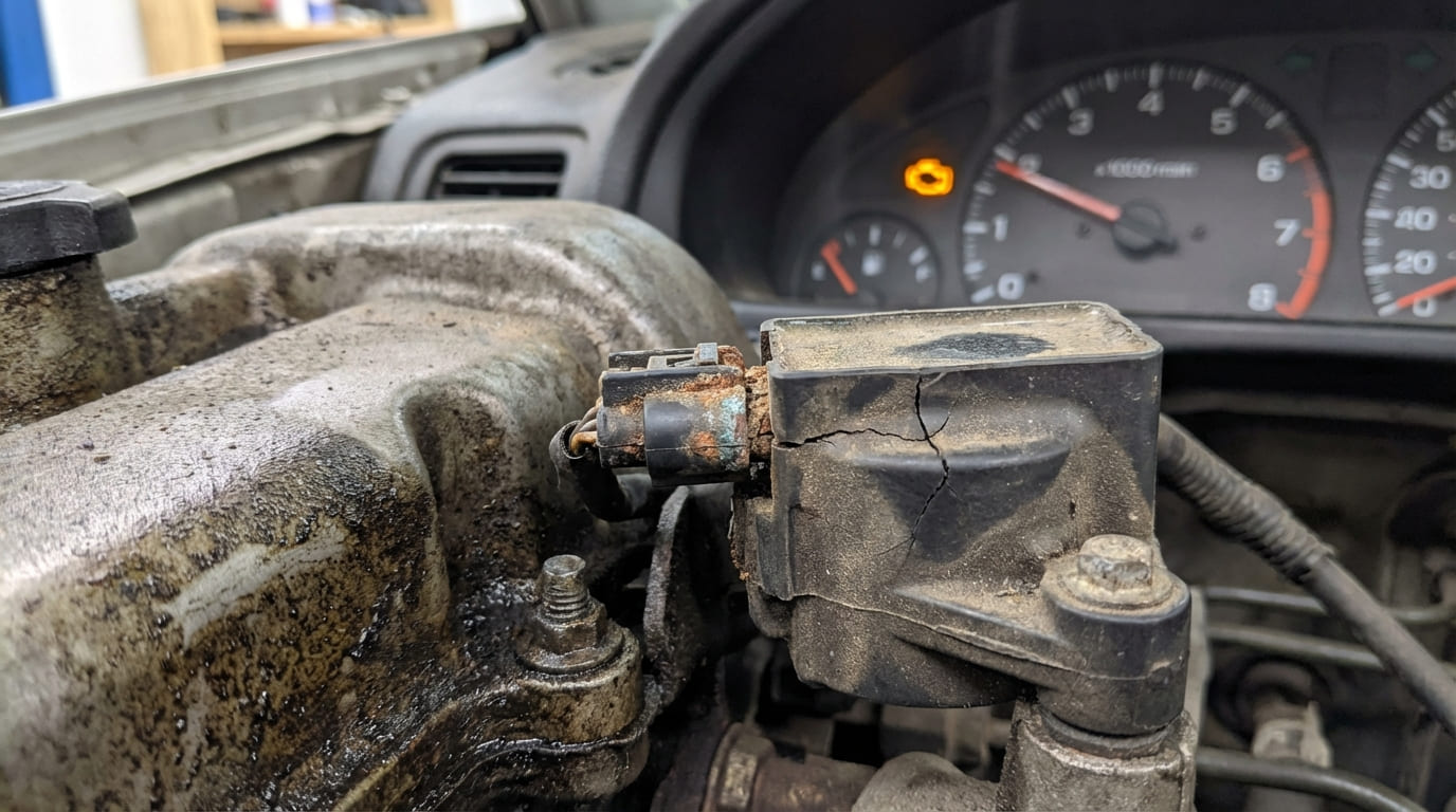 What are the symptoms of a faulty ignition coil?