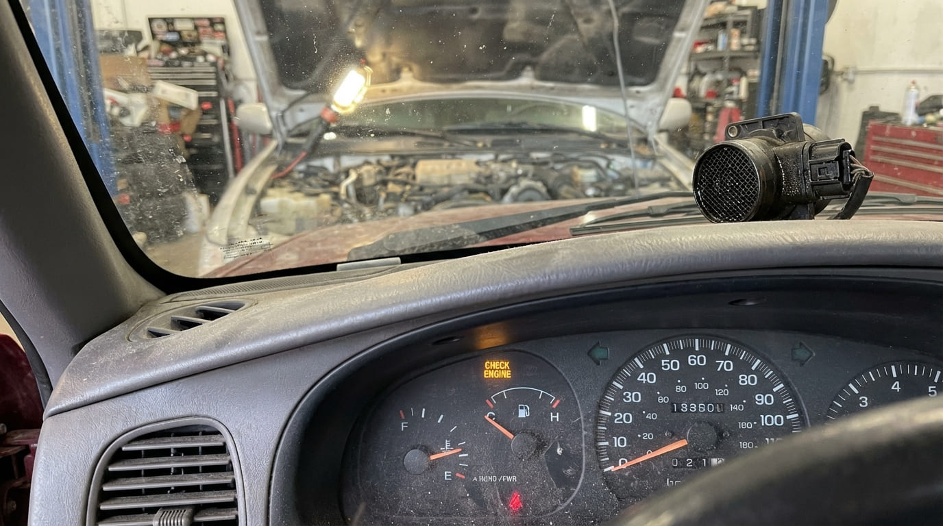 What are the symptoms of a faulty MAF sensor?