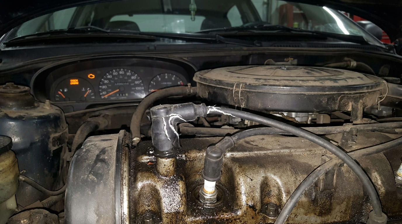What are the symptoms of faulty spark plug wires?