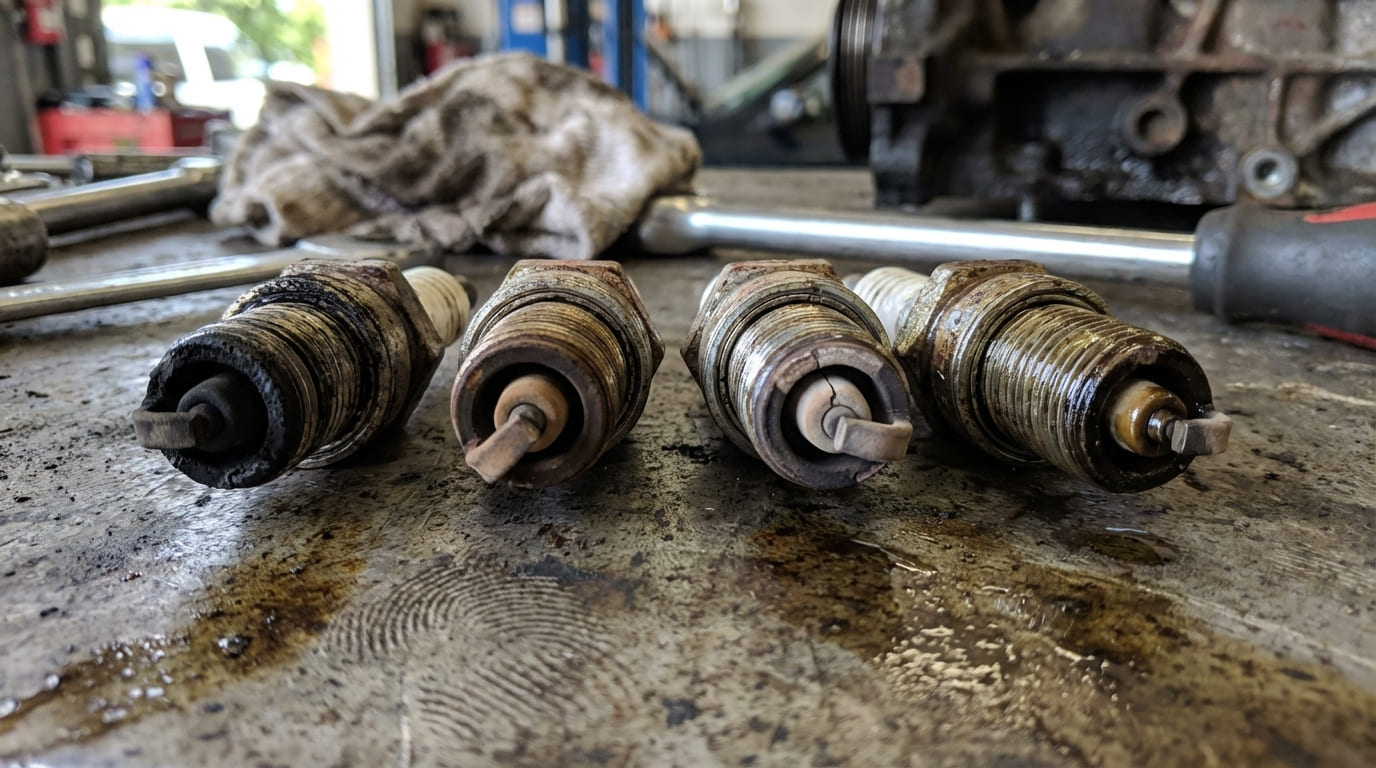 What are the symptoms of faulty spark plugs?