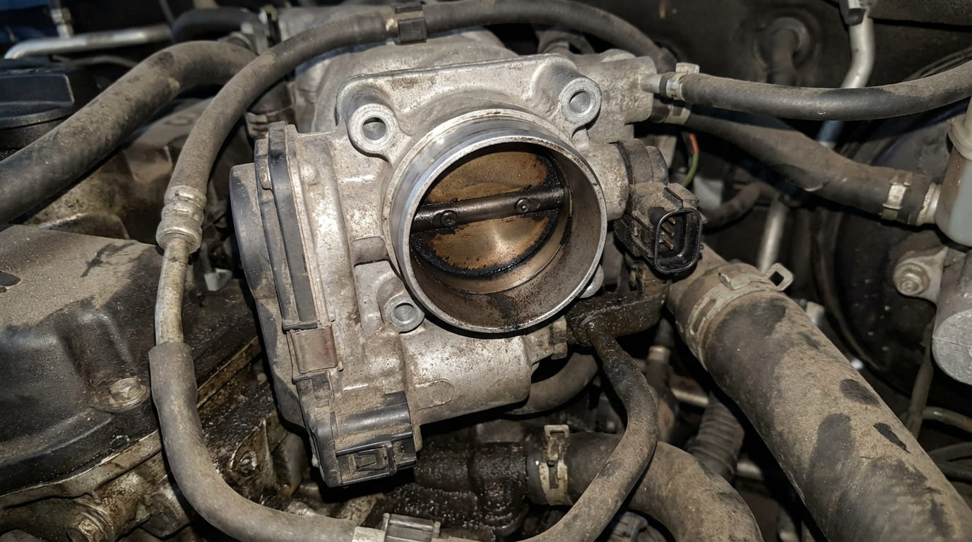 What causes an engine to start only on the second attempt or with throttle input?
