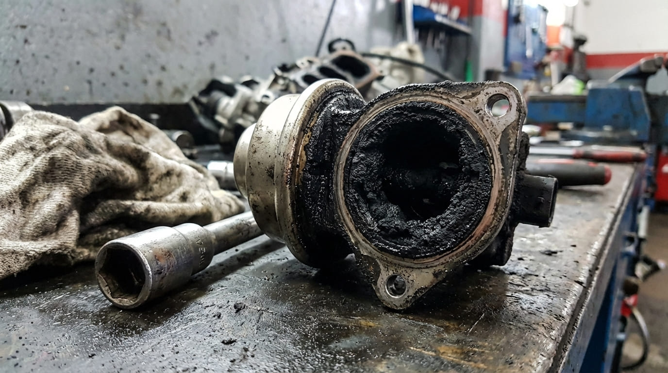 What causes black smoke or rough running in diesel engines?
