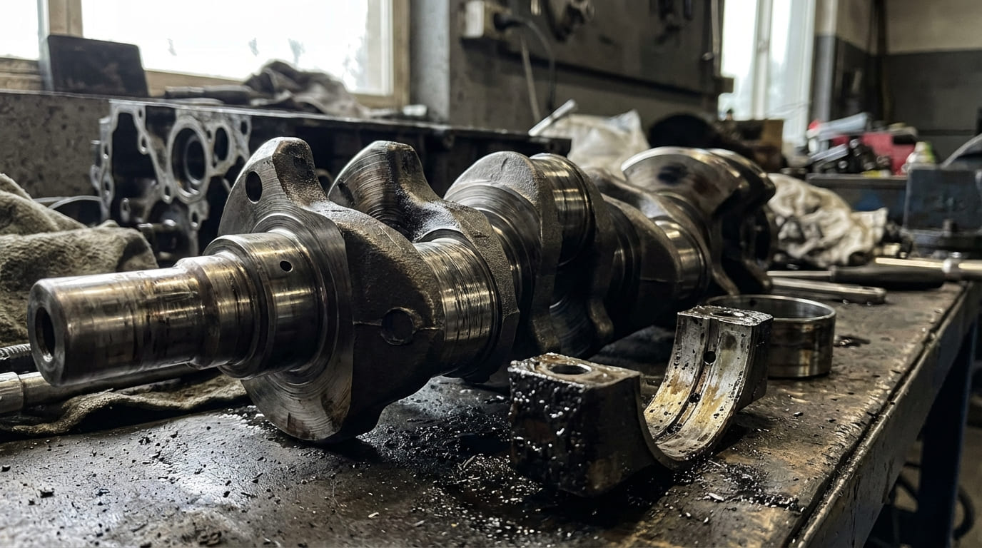 What causes crankshaft wear?