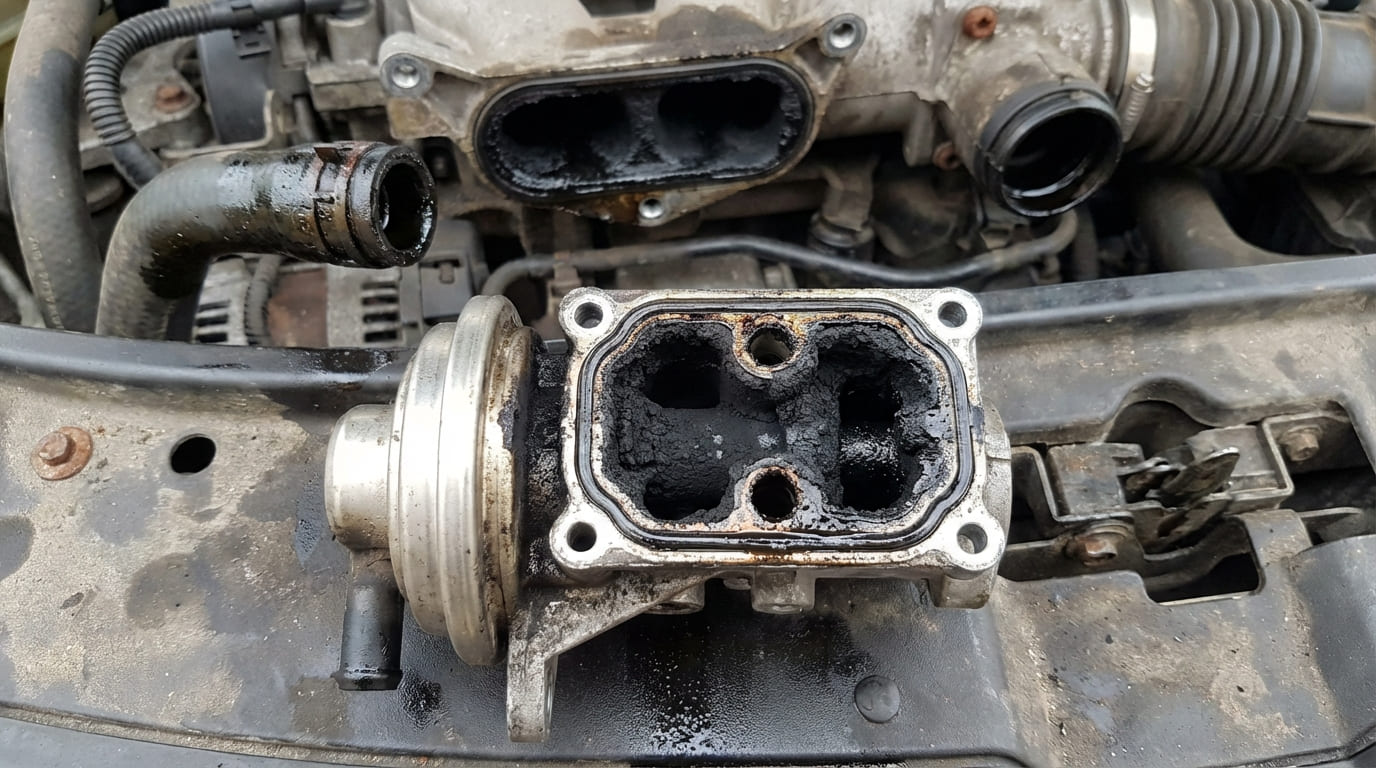 What causes EGR valve carbon buildup?