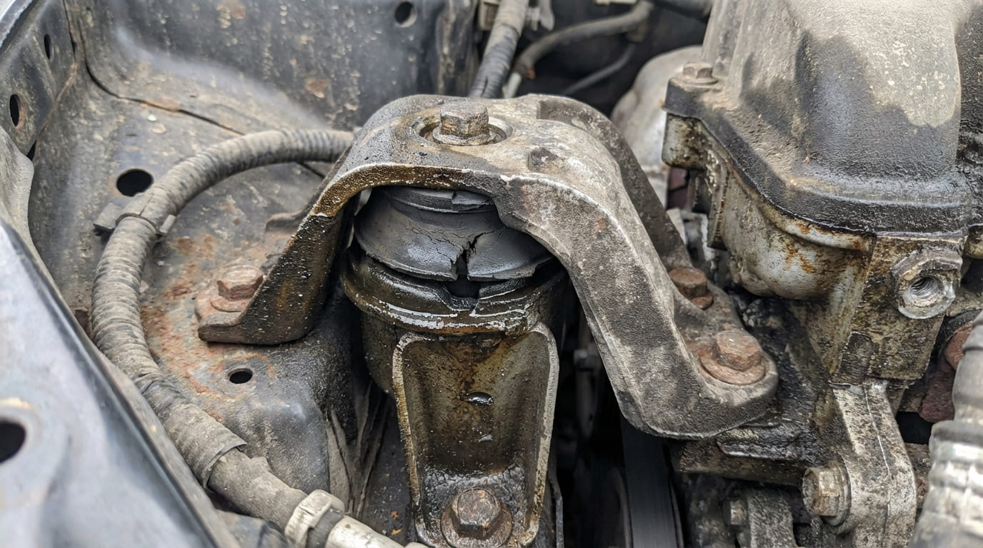 What causes engine mount failure?