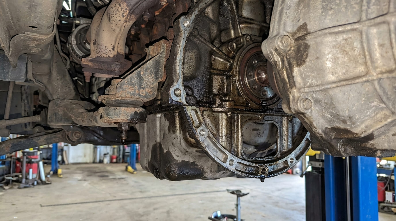 What causes front or rear crankshaft seal leaks?