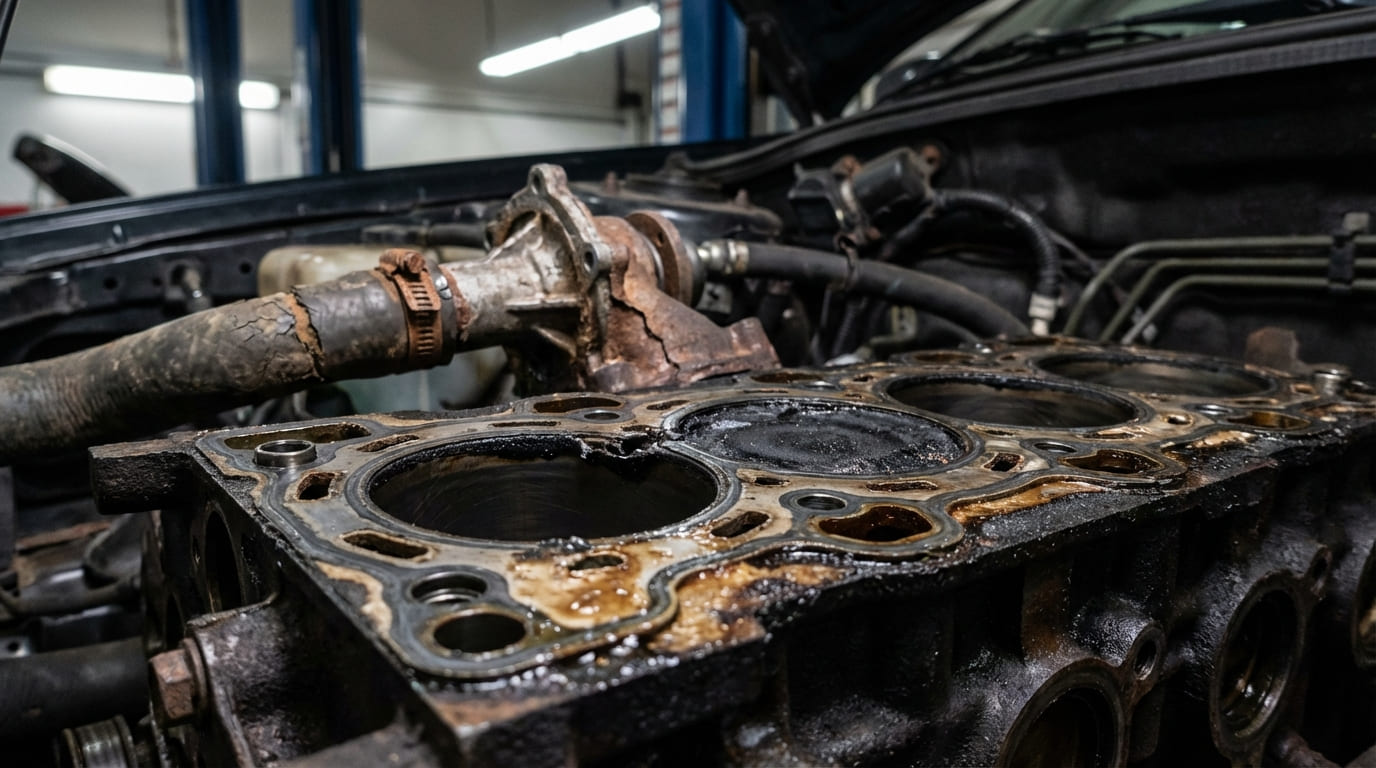 What causes head gasket failure?