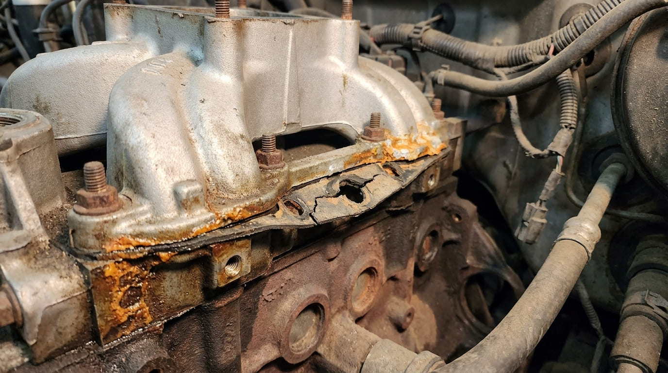 What causes intake manifold gasket leaks?