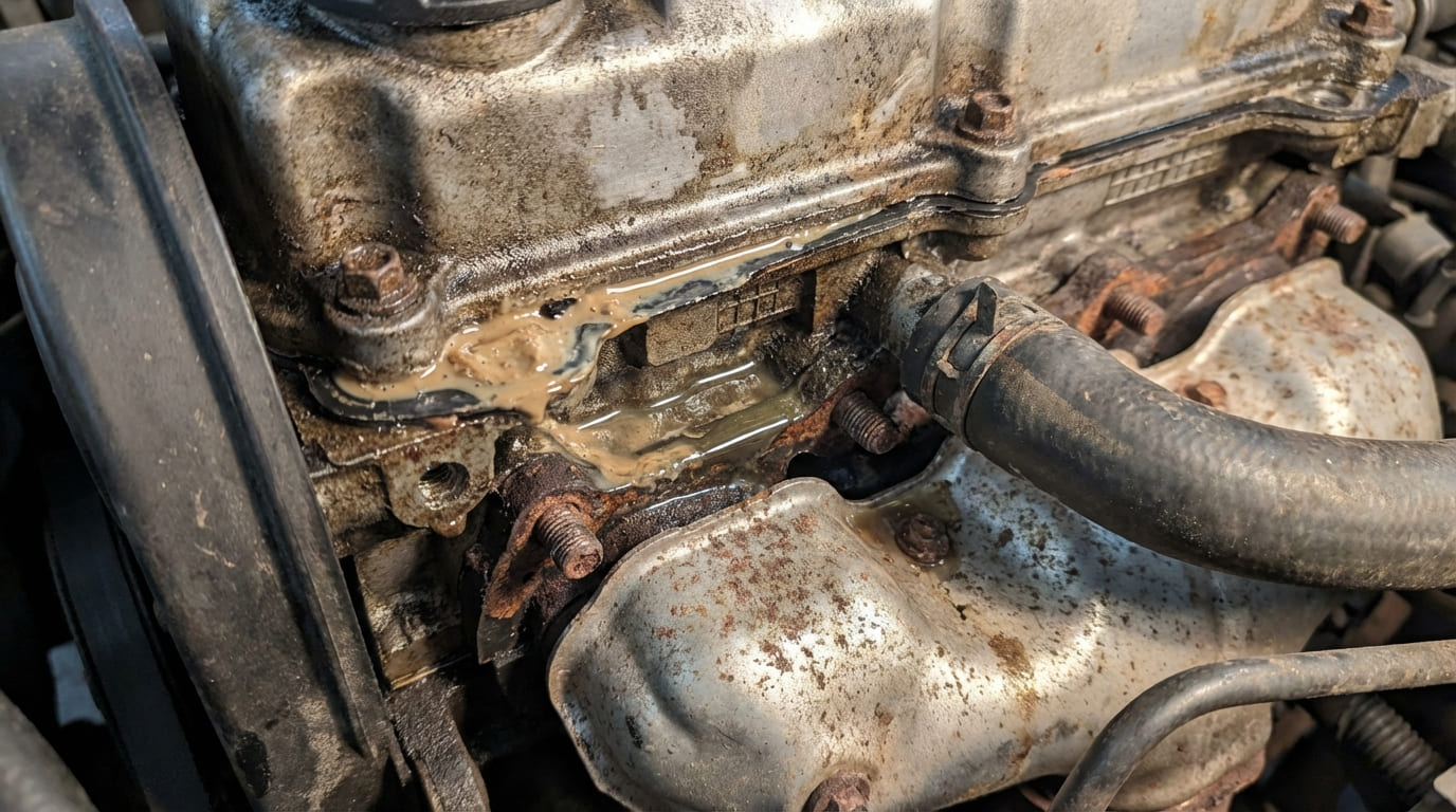 What causes oil and coolant to mix?