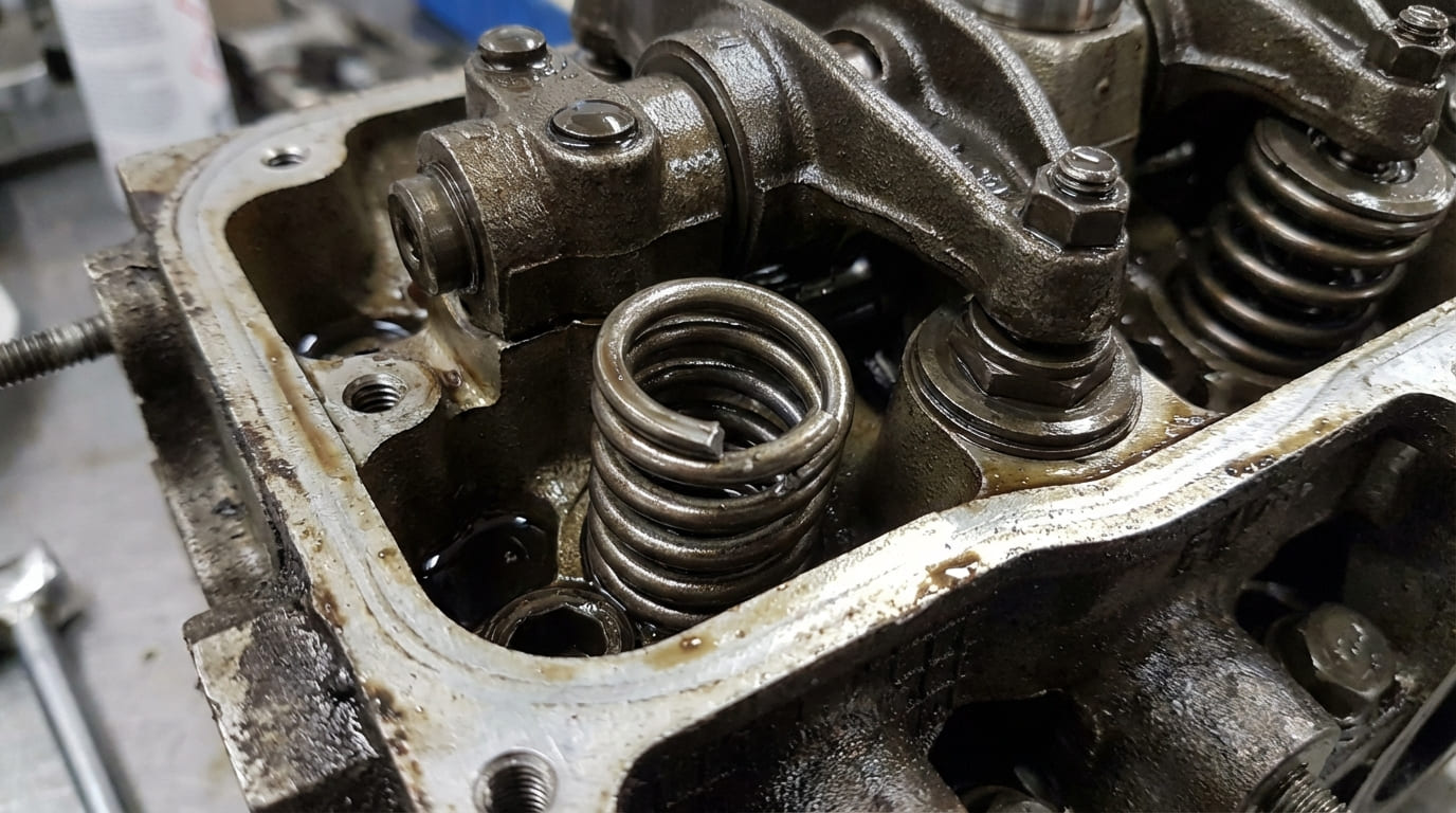 What causes valve spring failure?