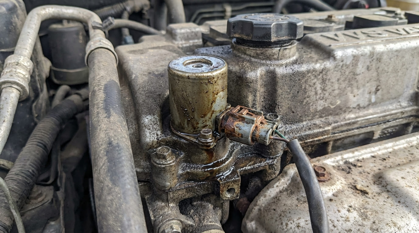What causes VVT solenoid failure?