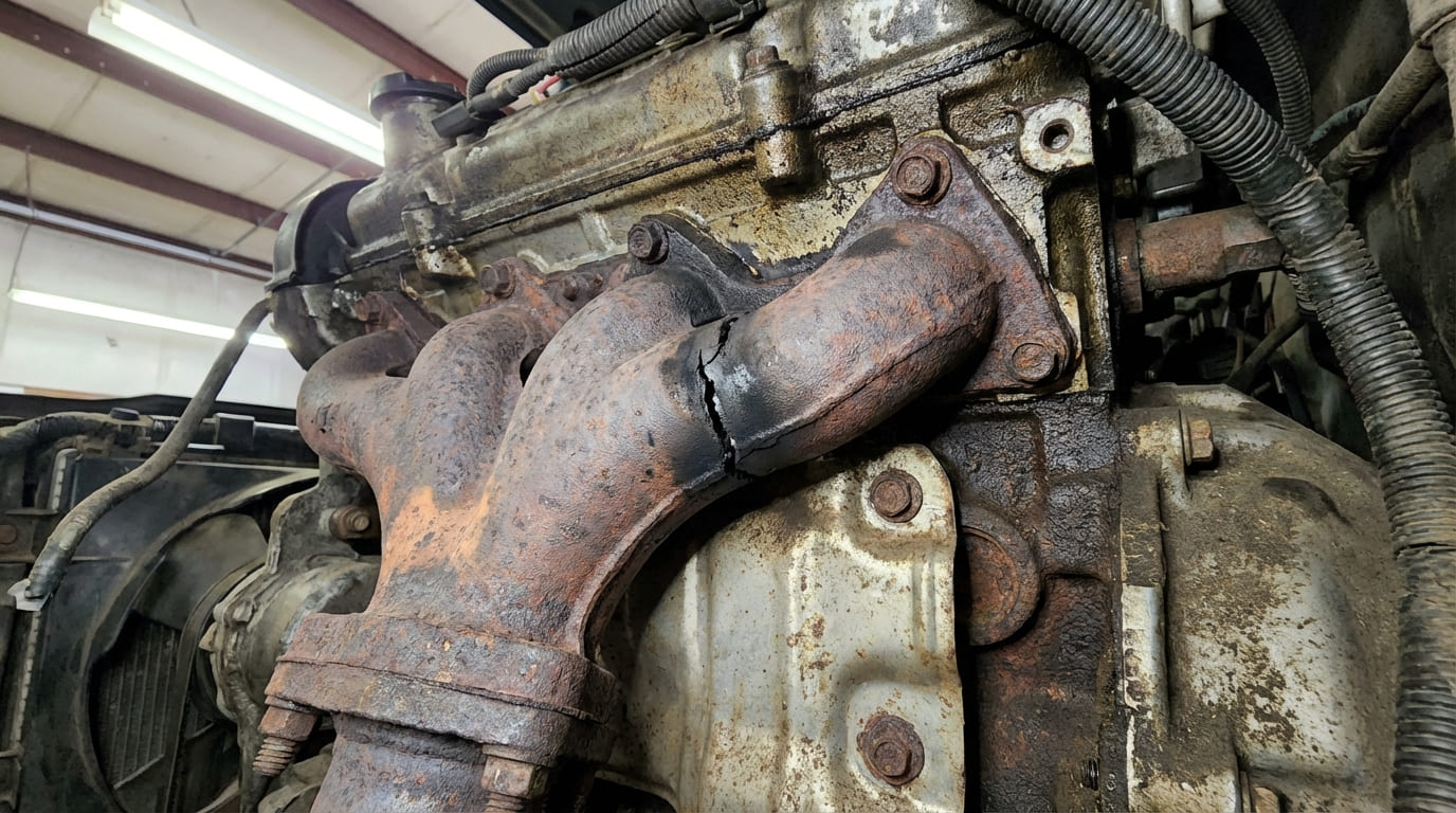 What does an exhaust manifold do?