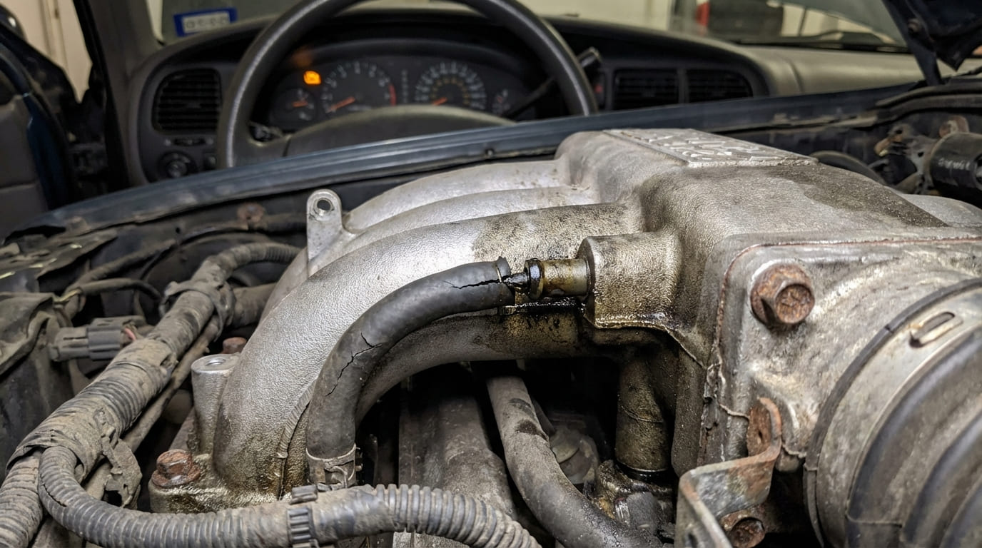 What does an intake manifold do?