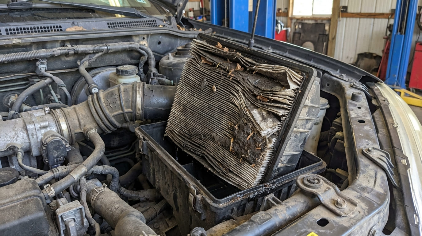 What happens if the air filter is never changed?