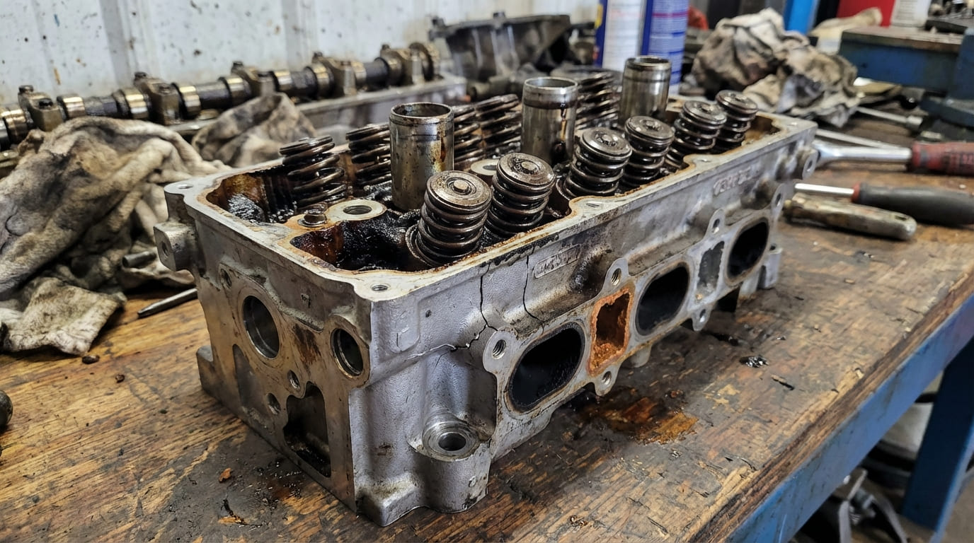 What is a cylinder head and what does it do?