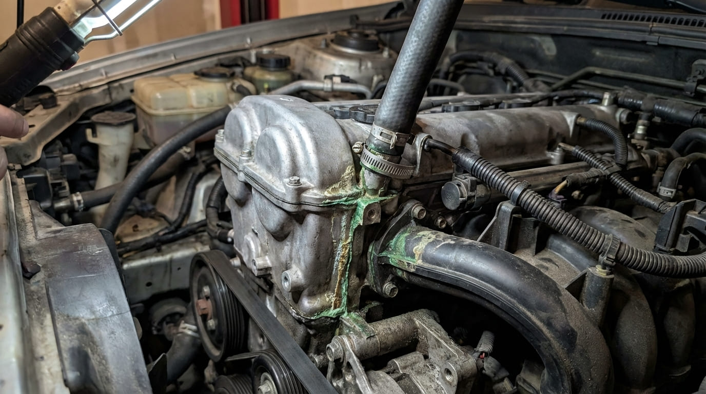 Why might an engine overheat after cylinder head replacement?